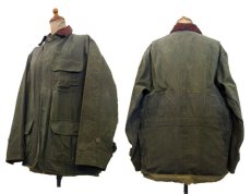 画像2: 1940's~ "HINSON" Corduroy Collar Hunting Jacket　OLIVE　size M-L位  (表記 38) (2)