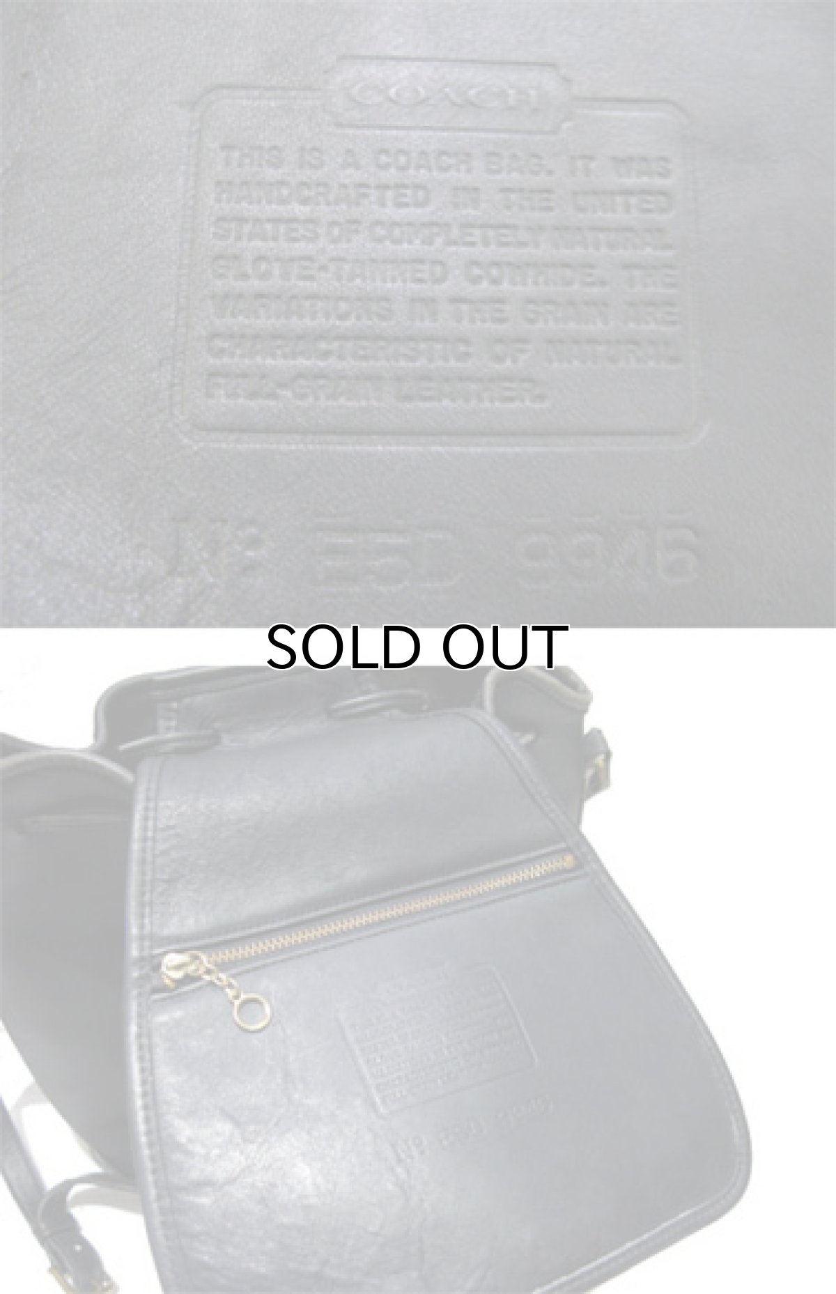 画像5: 1980-90's OLD COACH Leather Shoulder Bag  BLACK  made in USA (5)