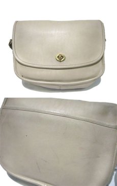 画像3: 1980-90's OLD COACH Leather Shoulder Bag 　BEIGE　 made in USA (3)