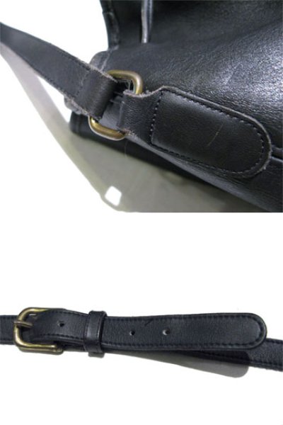 画像2: 1980-90's OLD COACH Leather Shoulder Bag 　BLACK　 made in USA
