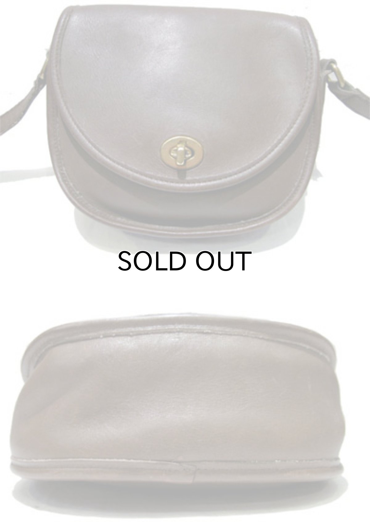 画像3: 1980-90's OLD COACH Leather Poach 　MOCA BROWN　 made in USA (3)