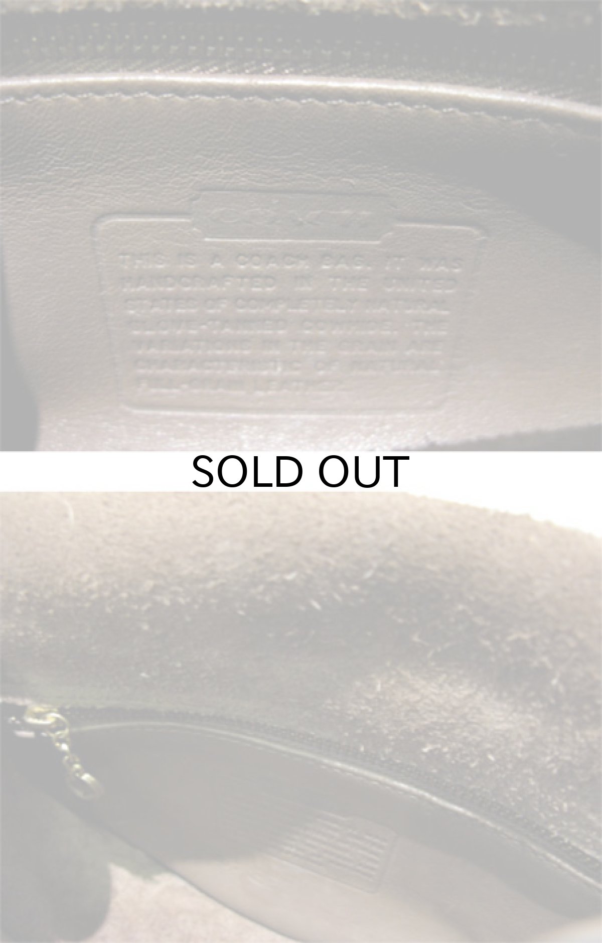 画像5: 1980-90's OLD COACH Leather Poach 　MOCA BROWN　 made in USA (5)