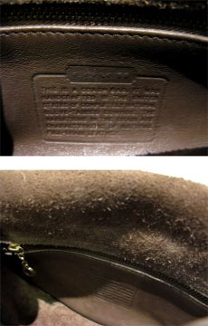 画像5: 1980-90's OLD COACH Leather Poach 　MOCA BROWN　 made in USA (5)