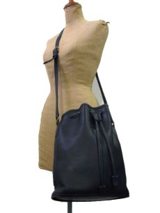 画像2: 1980-90's OLD COACH Leather Shoulder Bag 　BLACK　 made in USA (2)