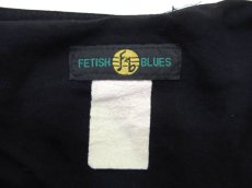 画像5: 1980's~ "FETISH BLUES" Cardigan Type Collarless Jacket　BLACK　size M- L 位 (表記 不明) (5)