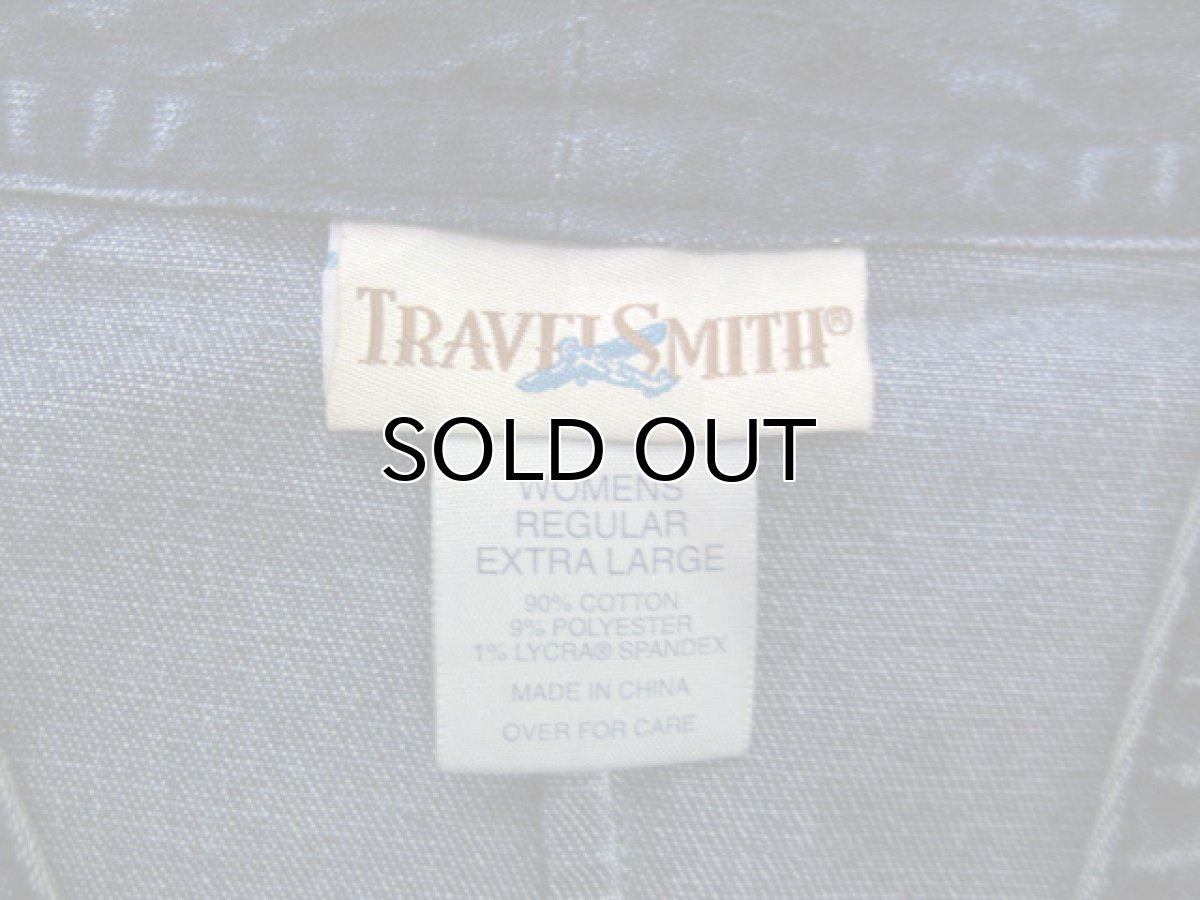 画像5: "TRAVEL SMITH" Collarless Denim Cotton Jacket　Blue Denim　sizeL-XL 位 (表記 Women XL) (5)