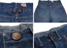 画像3: 1940's"Casey Jones x Big8" Denim Work Pants with Cinch Back　size  w 31.5 inch (表記 なし) (3)