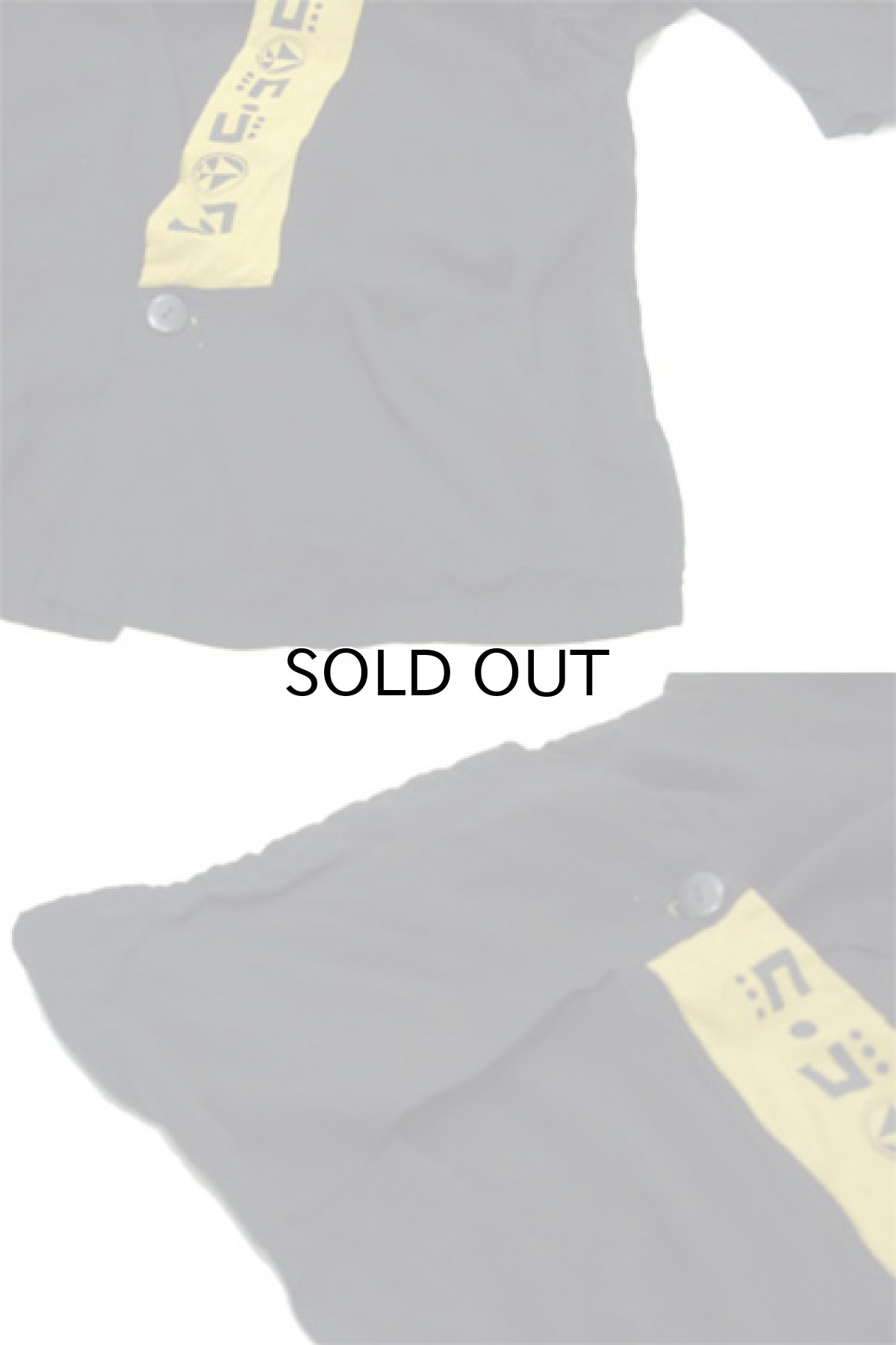 画像4: 1980's~ "FETISH BLUES" Cardigan Type Collarless Jacket　BLACK　size M- L 位 (表記 不明) (4)