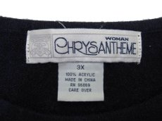 画像4: 1990's~ "CHRYSANTHEME" Pullover Sweater (総柄)　NAVY　size L (表記 Women 3X) (4)