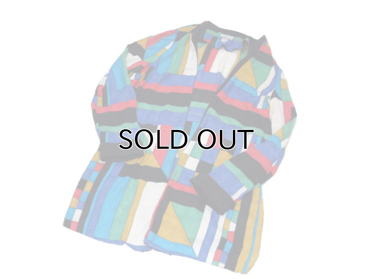 画像4: 1980's~ "K.C. SPENCER" Colorful Rayon Gown　Multi Color　size M- L 位 (表記 18) (4)