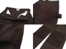 画像4: 1990's~ "Jaque Dubais" Suede Patch Work Pants made in USA　color : BROWN　size w 32.5 inch (4)