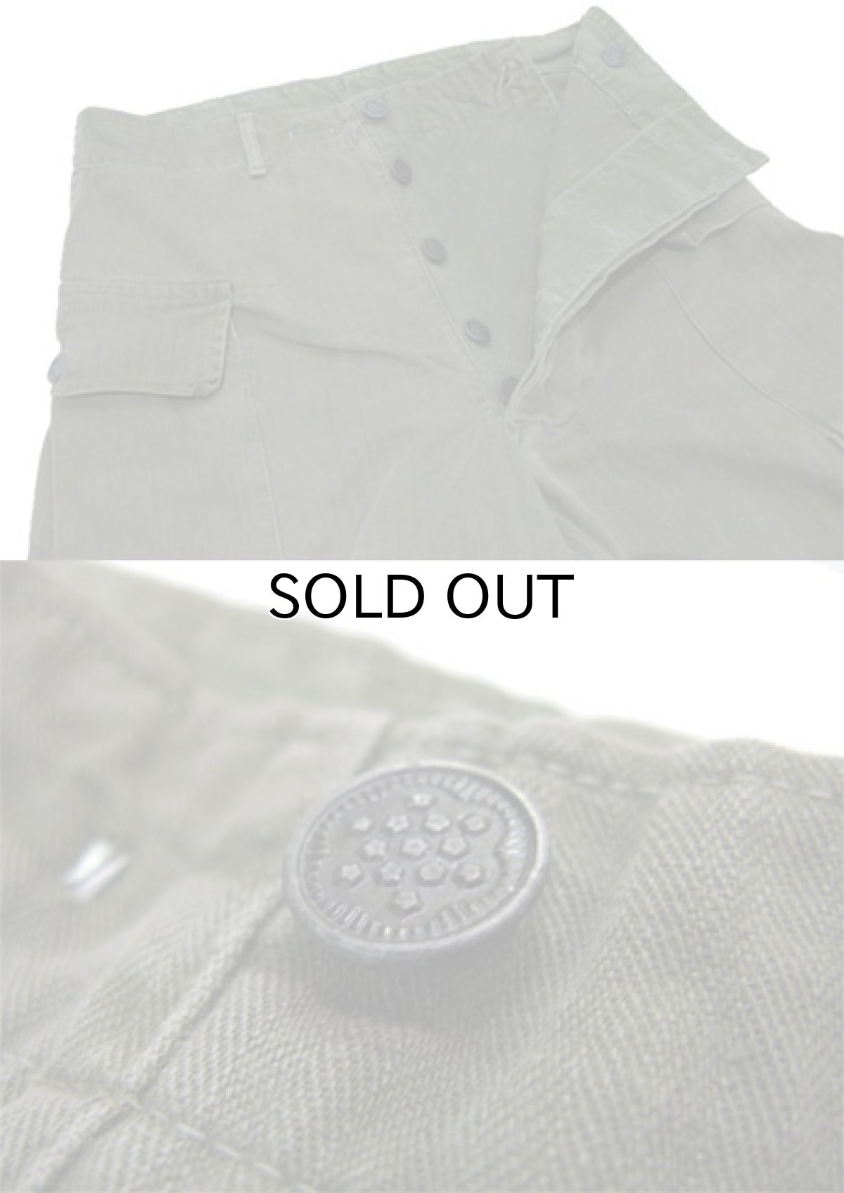 画像3: 1940's U.SARMY M-43 Herringbone Twill Trousers　size w 29.5 inch (表記 w30 / L33) (3)