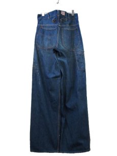 画像2: 1940's"Casey Jones x Big8" Denim Work Pants with Cinch Back　size  w 31.5 inch (表記 なし) (2)