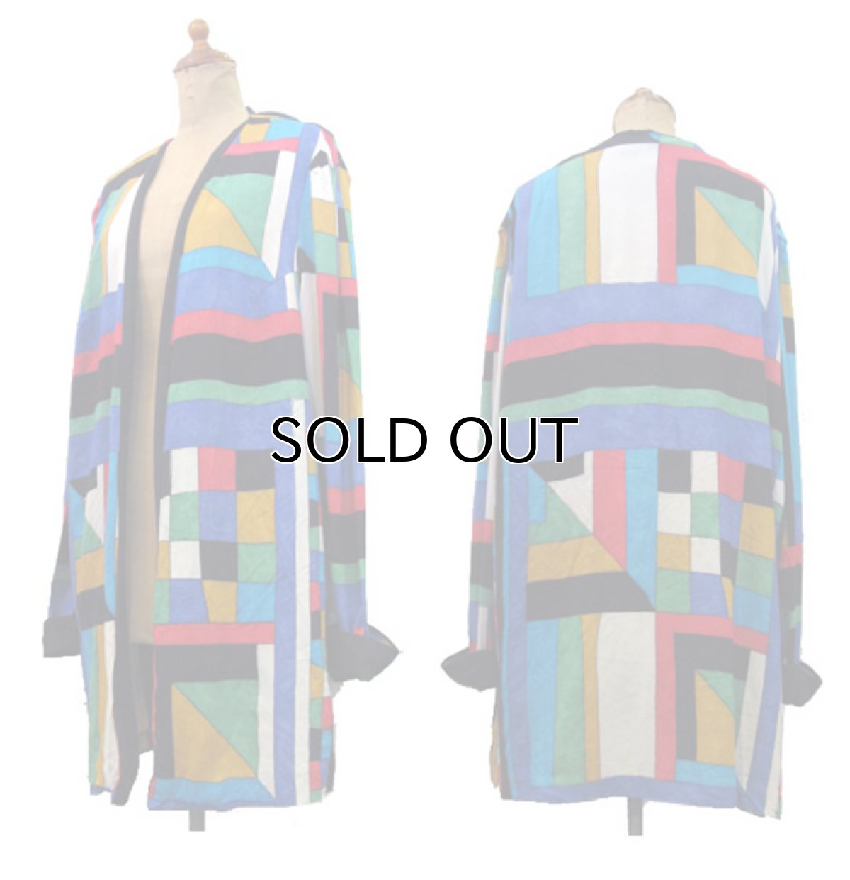 画像2: 1980's~ "K.C. SPENCER" Colorful Rayon Gown　Multi Color　size M- L 位 (表記 18) (2)