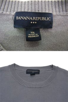 画像3: 1990's~ "BANANA REPUBLIC" Pullover Cotton Sweater　GREY-GREEN　size L (表記 XXL) (3)