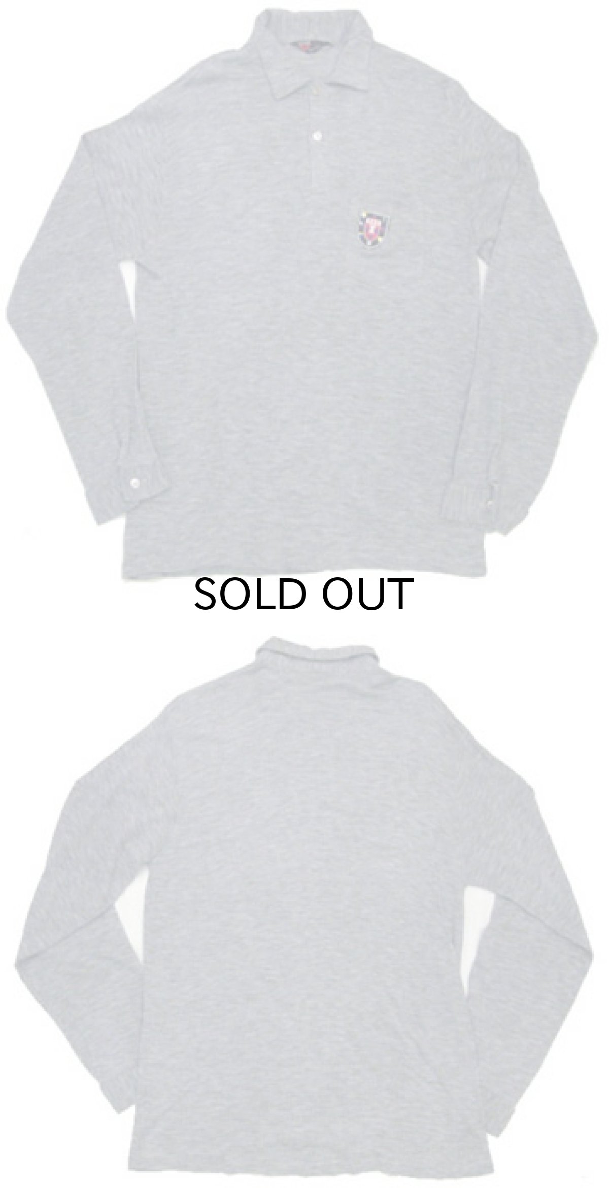 画像3: 1970's "TORINA" L/S Mods Shirts Polo Style　Heather Grey　size M-L (表記 L) (3)