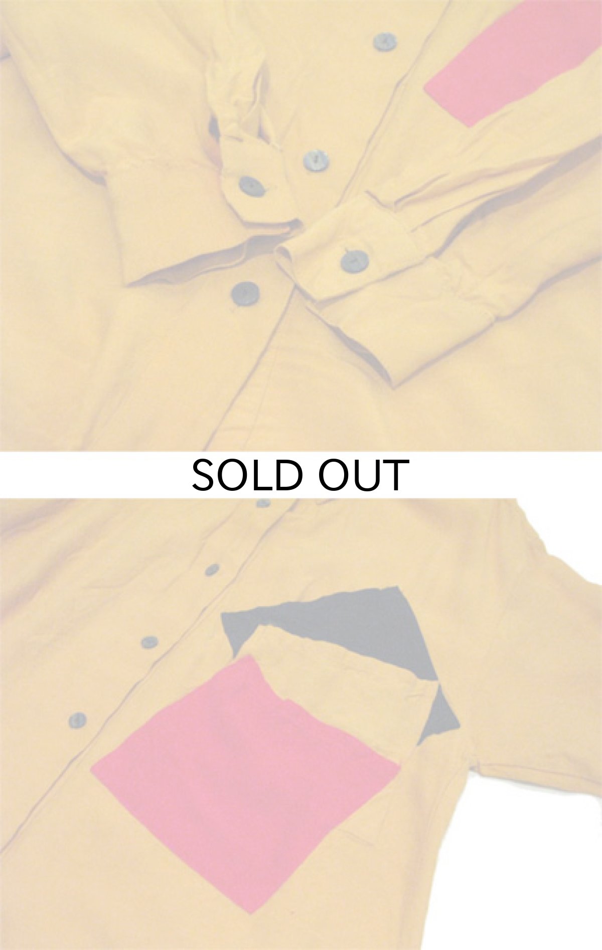 画像4: 1980's~ "ANGELA TONG" L/S Design Rayon Shirts　Mustard系　size S (表記 6) (4)