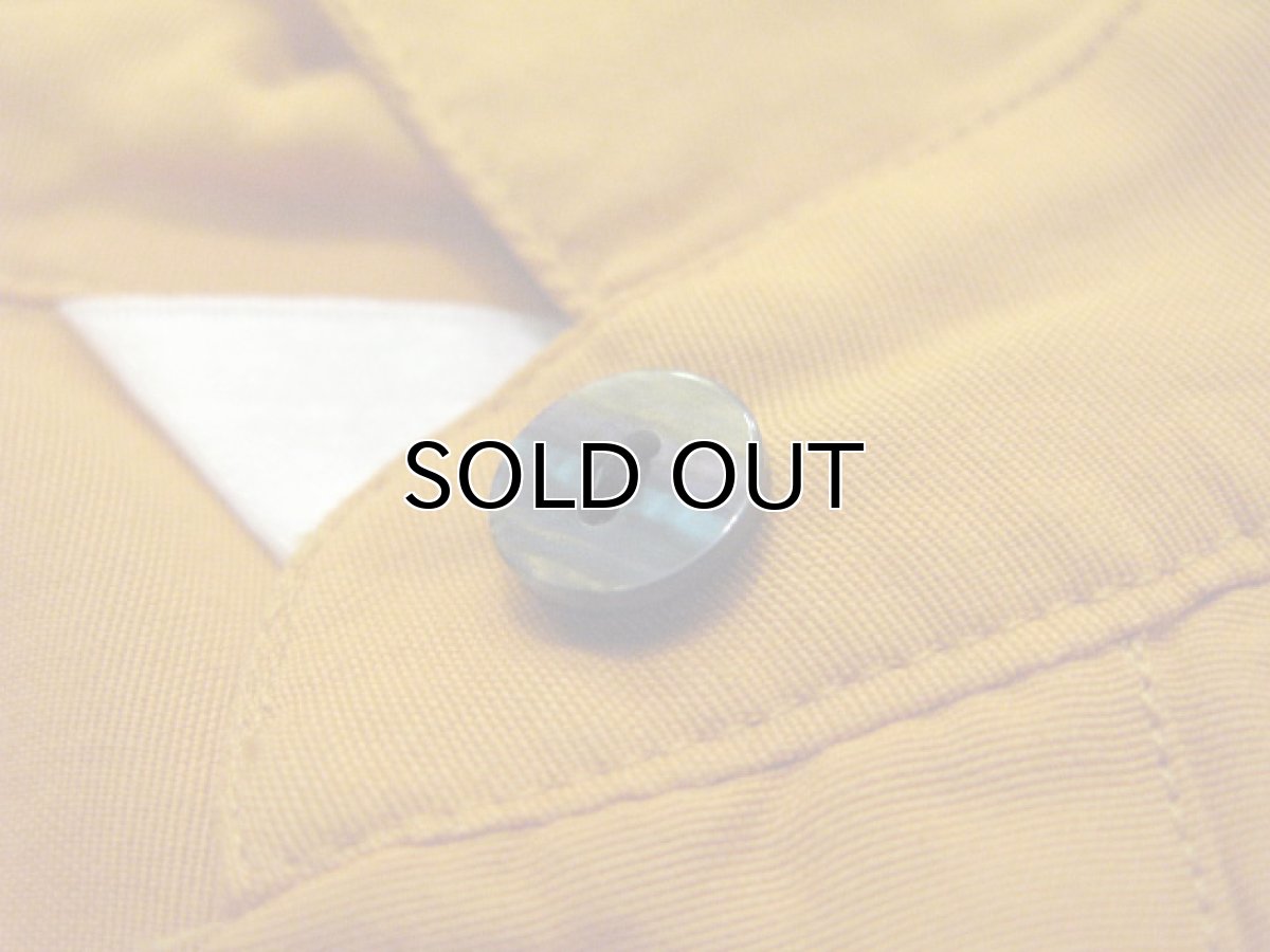 画像5: 1980's~ "ANGELA TONG" L/S Design Rayon Shirts　Mustard系　size S (表記 6) (5)