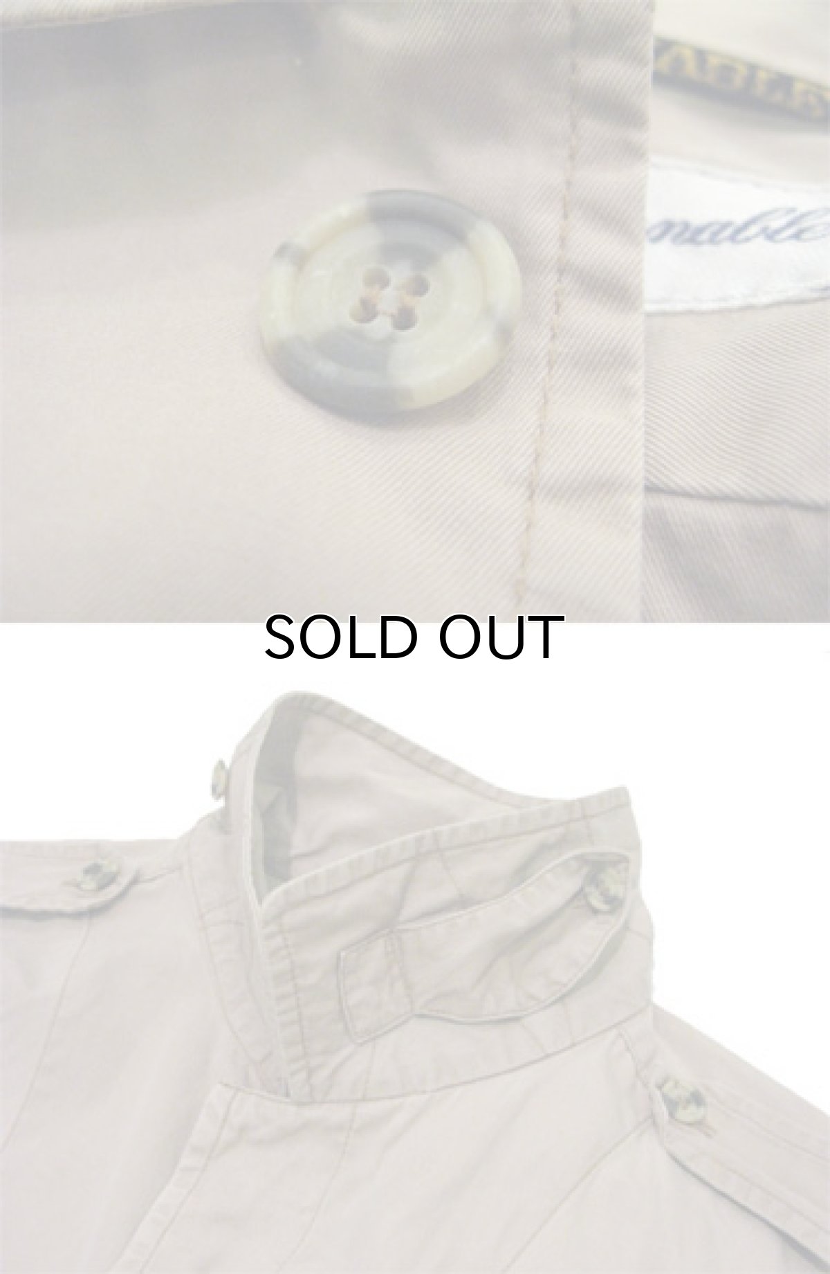 画像4: 1980's~ "FACONABLE" L/S Design Cotton Shirts BEIGE size L-XL (表記 5) (4)