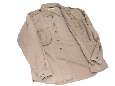 画像3: 1980's~ "FACONABLE" L/S Design Cotton Shirts　BEIGE　size L-XL (表記 5)