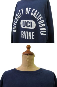 画像4: 1990's "Champion" Reverse Weave "UCI" Sweat NAVY　size 表記 XL (4)