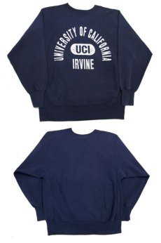 画像2: 1990's "Champion" Reverse Weave "UCI" Sweat NAVY　size 表記 XL (2)