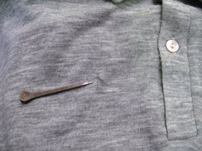 画像2: 1970's "TORINA" L/S Mods Shirts Polo Style　Heather Grey　size M-L (表記 L)