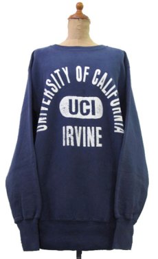 画像1: 1990's "Champion" Reverse Weave "UCI" Sweat NAVY　size 表記 XL (1)