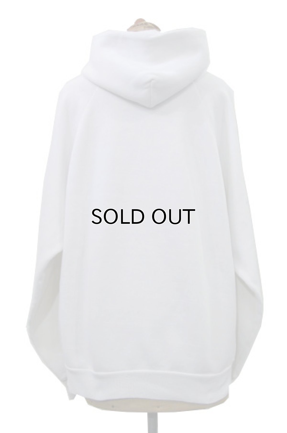 画像2: 1980's~ "U.S.NAVY" Print Sweat Parka color : WHITE size M 位 (表記 なし) (2)