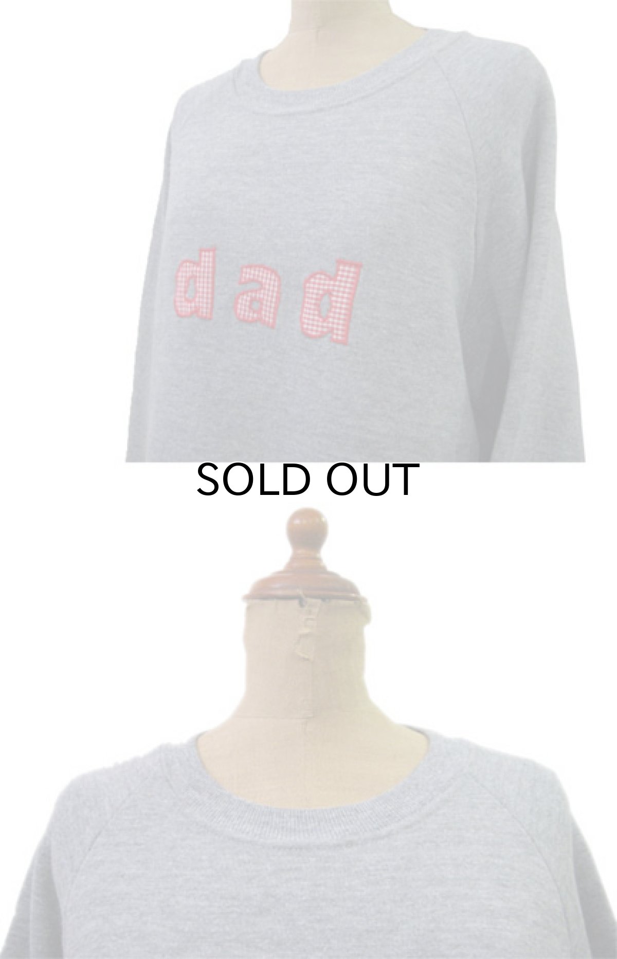 画像2: 1990's "Dickies" PulloverSweat "dad" color : GREY size M 位 (表記 L 42-44) (2)