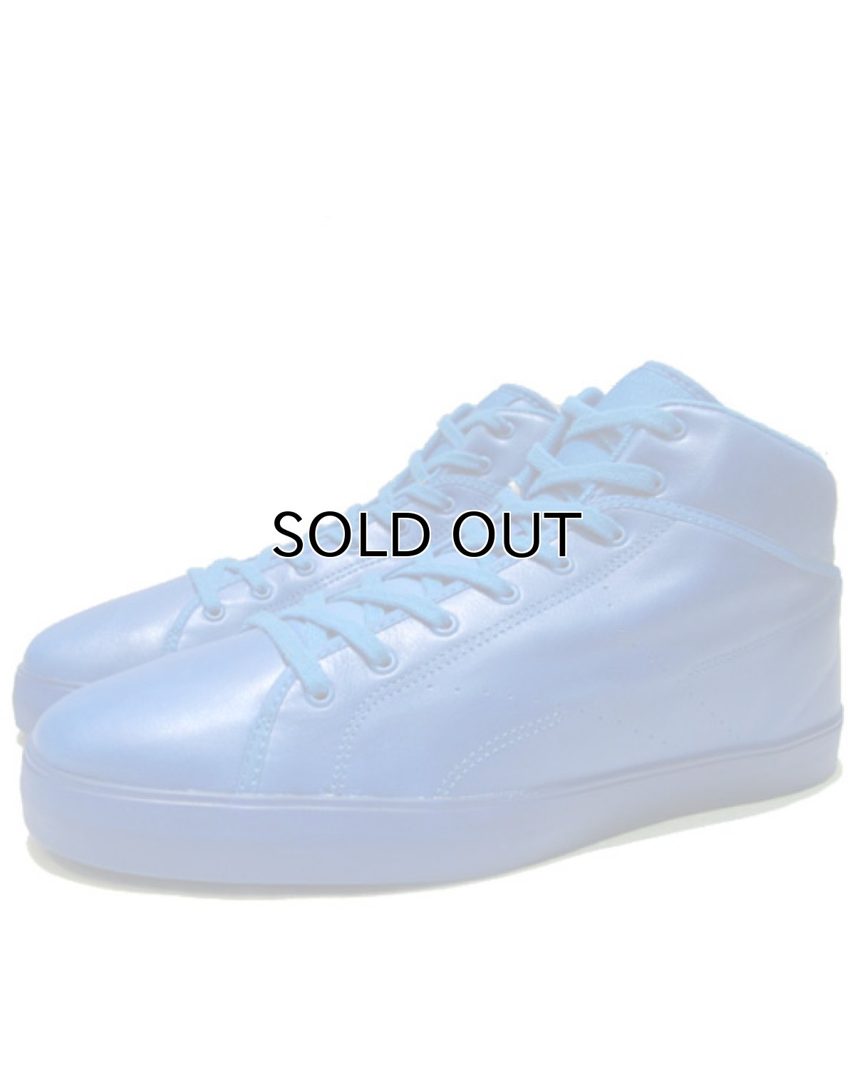 画像1: 00's~ Reebok "ALL BLUE" middle cut Leather Sneaker　BLUE 　size US 10.5 (28.5cm) (1)