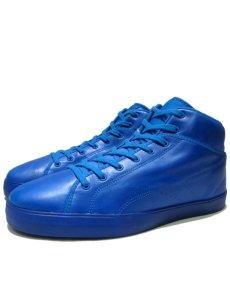 画像1: 00's~ Reebok "ALL BLUE" middle cut Leather Sneaker　BLUE 　size US 10.5 (28.5cm) (1)