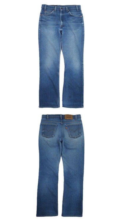 画像1: A)1980's~ Levi's 517 Stretch Denim Pants　made in USA　Blue Denim　size 32.5 inch (表記 33 x 32)