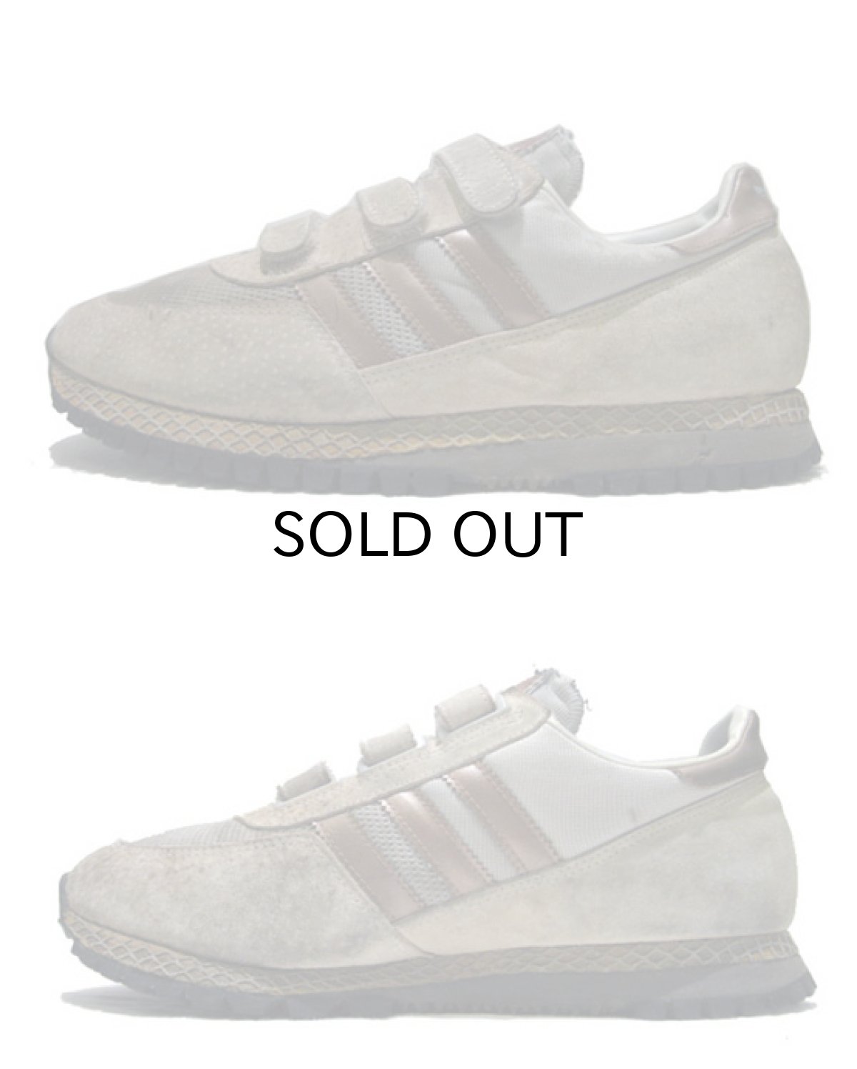 画像2: 1980's "adidas"  Running Sneaker "velcro tape"　made in TAIWAN　BEIGE　size US 10 (28cm) (2)