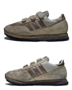 画像2: 1980's "adidas"  Running Sneaker "velcro tape"　made in TAIWAN　BEIGE　size US 10 (28cm) (2)