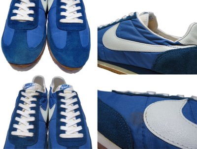 画像1: 1980's "NIKE" DEADSTOCK Running Sneaker　made in KOREA　BLUE 　size US 12 (30cm)