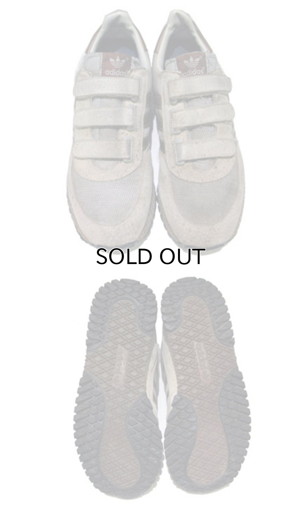 画像3: 1980's "adidas"  Running Sneaker "velcro tape"　made in TAIWAN　BEIGE　size US 10 (28cm) (3)