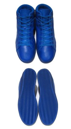 画像2: 00's~ Reebok "ALL BLUE" middle cut Leather Sneaker　BLUE 　size US 10.5 (28.5cm) (2)