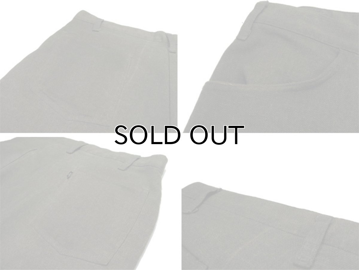 画像4: 1970's Levi's STA-PREST Tapered Bottoms "bigE"  color : OLIVE size w 34 inch  (表記 なし) (4)