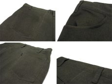 画像4: 1970's Levi's STA-PREST Tapered Bottoms "bigE"  color : OLIVE　size w 34 inch  (表記 なし) (4)