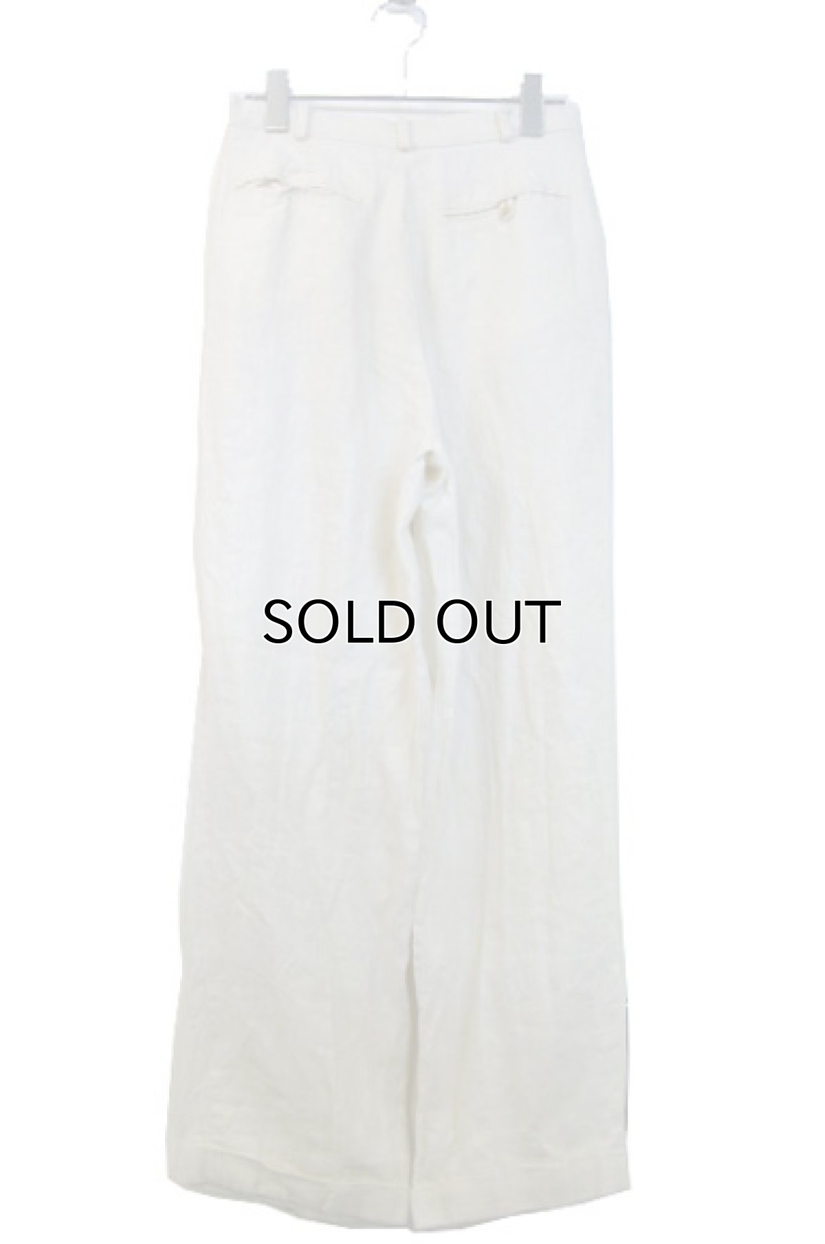 画像2: 1980's "BANANA REPUBLIC" Two-Tuck Linen Trousers NATURAL size 28 inch (表記 なし) (2)