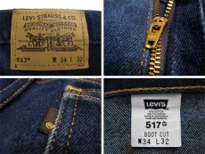 画像3: C)00's~ Levi's 517 Stretch Denim Pants　made in GUATEMALA　Blue Denim　size 33.5 inch (表記 34 x 32) (3)