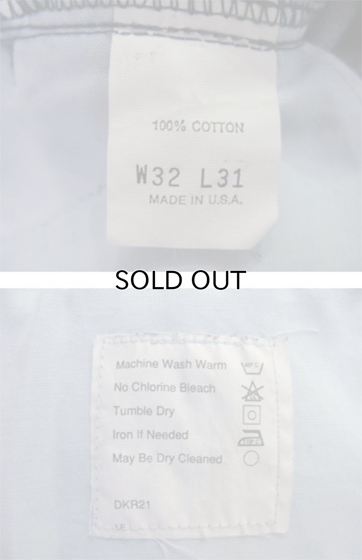 画像4: 1990's "Dockers - Levi's" Two-Tuck Denim Trousers　Blue Denim　size 33 inch (表記 32 x 31) (4)