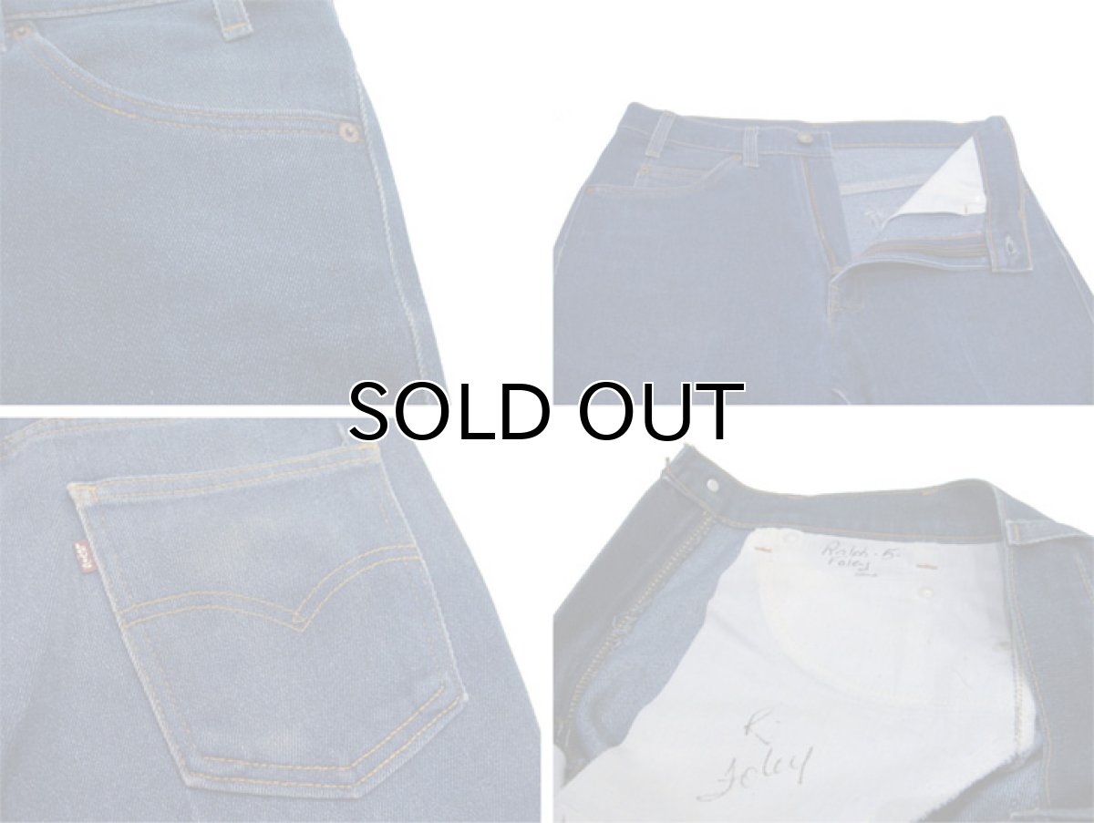 画像4: B)1980's~ Levi's 517 Stretch Denim Pants　made in USA　Blue Denim　size 32 inch (表記 32 x 31) (4)