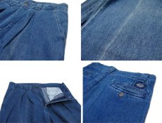 画像5: 1990's "Dockers - Levi's" Two-Tuck Denim Trousers　Blue Denim　size 33 inch (表記 32 x 31) (5)