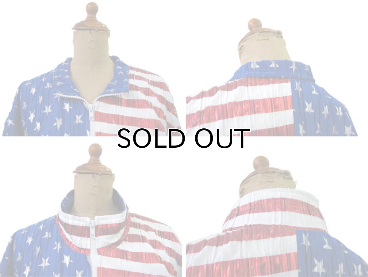 画像3: 1990's "Jacket by Design" Zip Up Jacket "American Flag" WHITE / BLUE RED size M位 (表記 不明) (3)