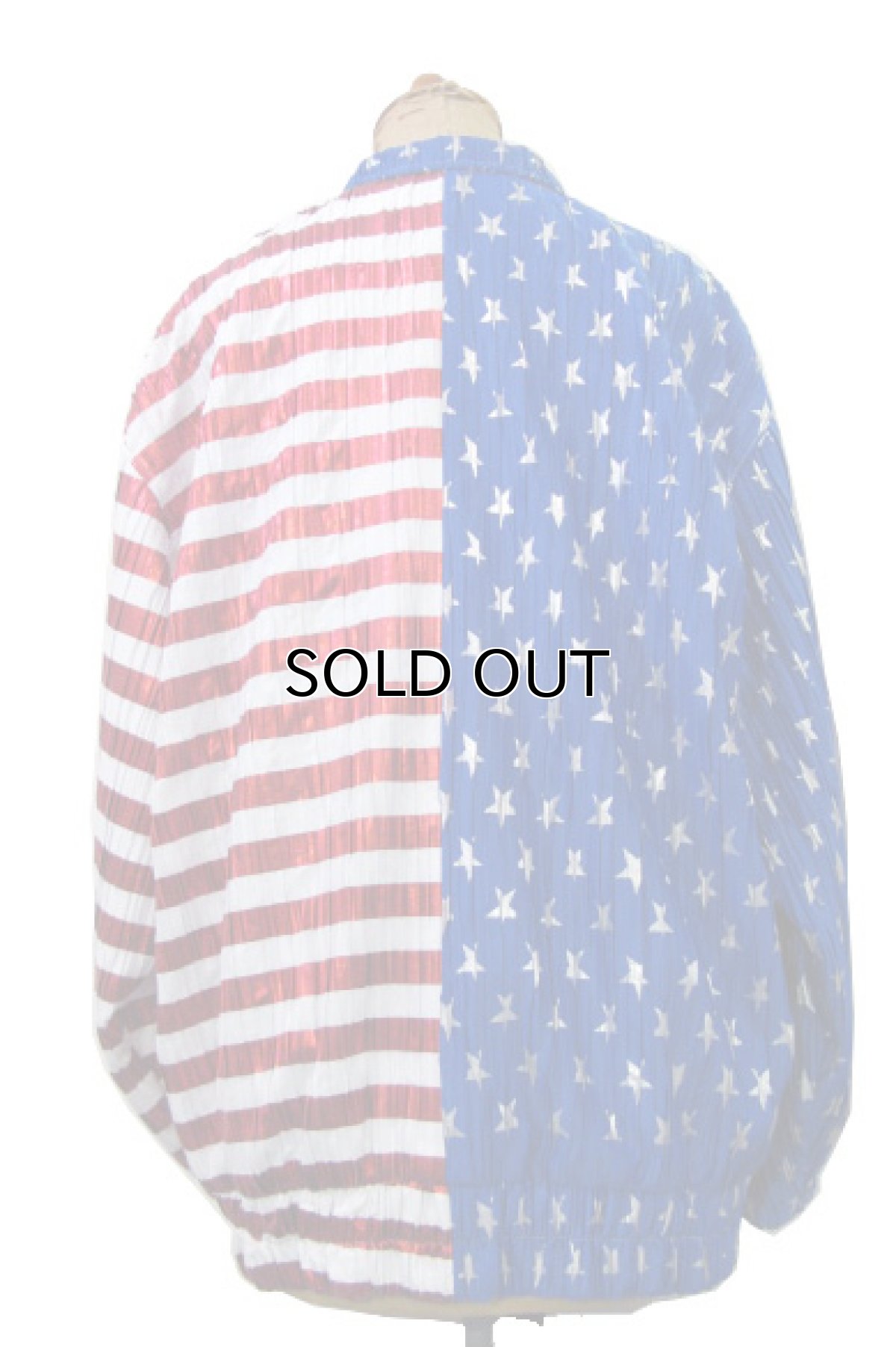 画像2: 1990's "Jacket by Design" Zip Up Jacket "American Flag" WHITE / BLUE RED size M位 (表記 不明) (2)