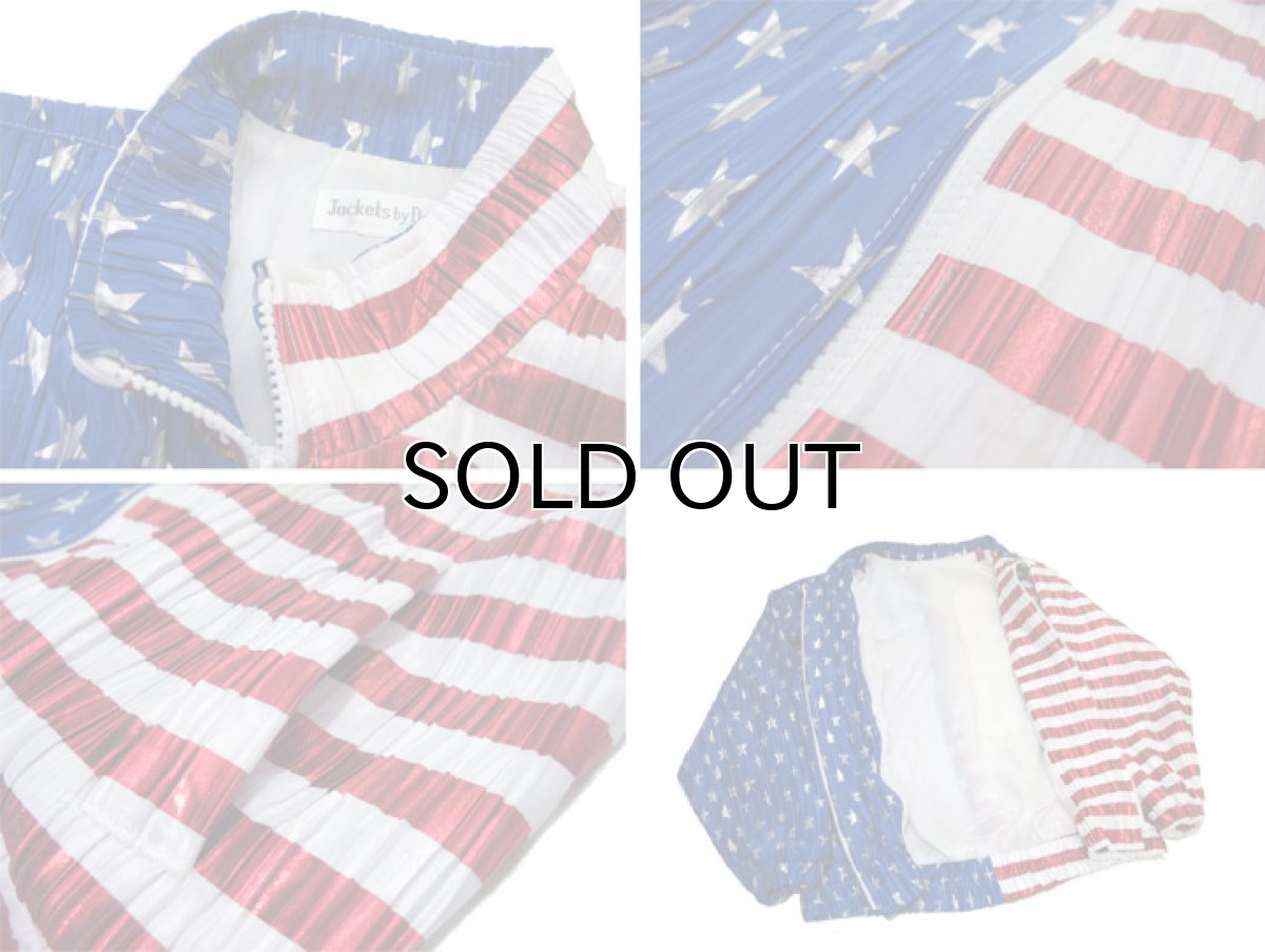 画像5: 1990's "Jacket by Design" Zip Up Jacket "American Flag" WHITE / BLUE RED size M位 (表記 不明) (5)