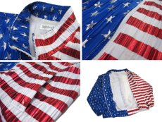 画像5: 1990's "Jacket by Design" Zip Up Jacket "American Flag"　WHITE / BLUE RED　size M位 (表記 不明) (5)