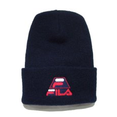 画像1: 1990's "FILA" Acryl Watch Cap DEADSTOCK　color : NAVY (1)